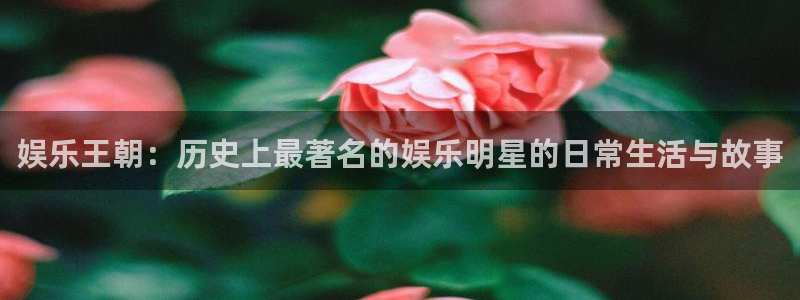 万向娱乐注册登录：娱乐王朝：历史上最著名的娱乐明星的日常生活与故事